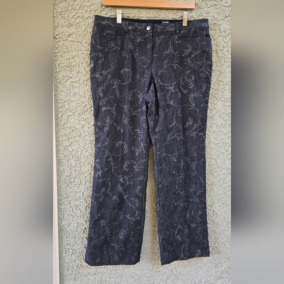 Peter Nygard Denim - Peter Nygard Glitter Embellished Jeans